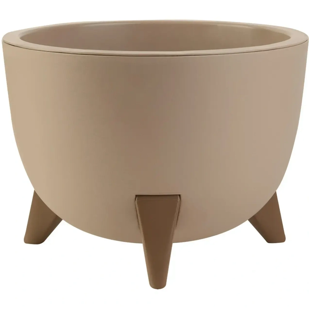 Кашпо для цветов пластиковое 2л d-20см «Грация» Кремовый