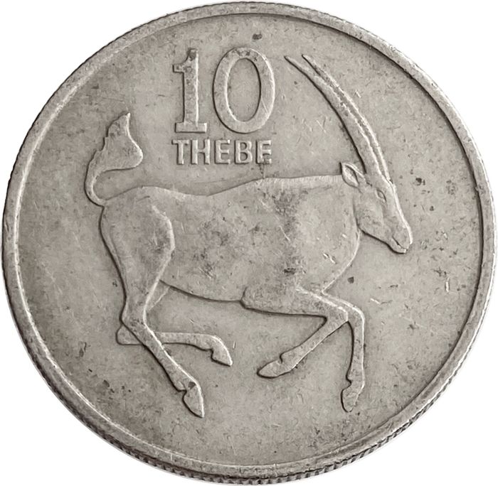 10 тхебе 1976-1989 Ботсвана