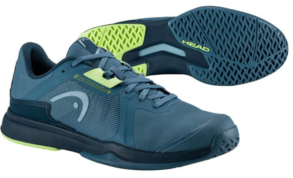 Мужские теннисные кроссовки Head Sprint Team 3.5 - bluestone/light green