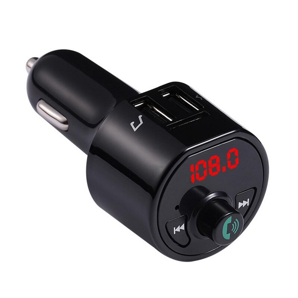 Автомобильный FM-трансмиттер CARA8 Bluetooth (черный)