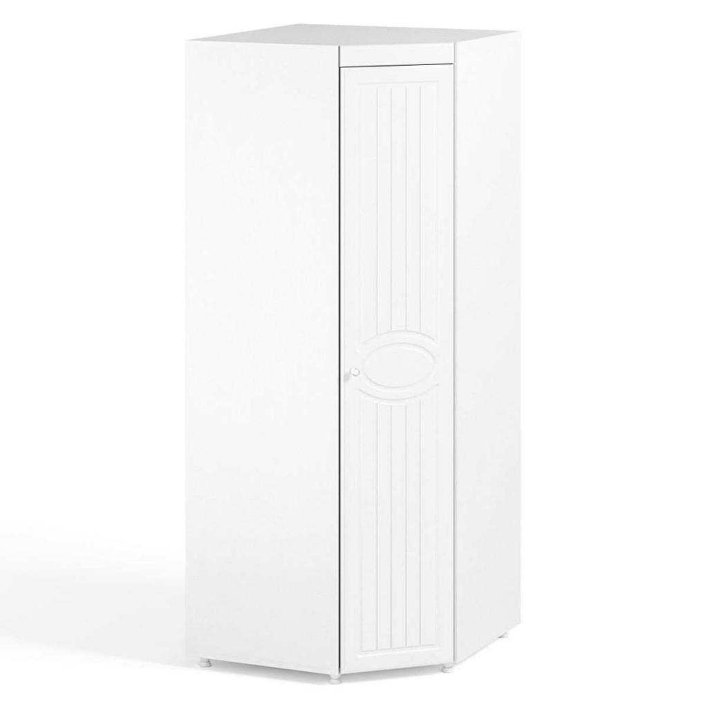 Шкаф угловой (гл.560) Монако МН-67 белое дерево