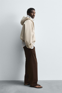 ZARA ДВУСТОРОННЯЯ КУРТКА В КЛЕТКУ, ЦВЕТ ЛЬДА