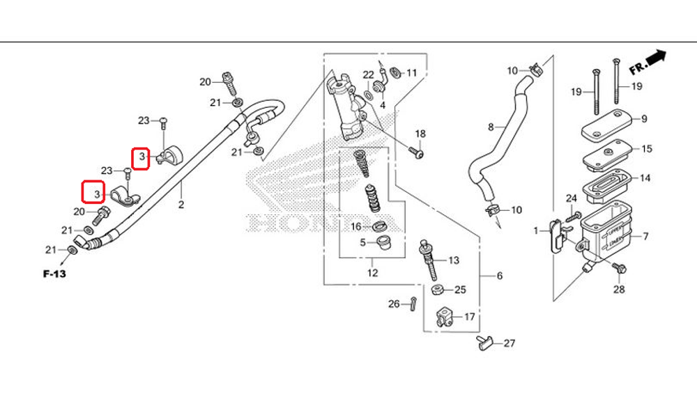 43468-KFB-000 GUIDE, BRAKE HOSE.