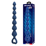 Синяя анальная цепочка - 26,7 см. (Цвет: синий)