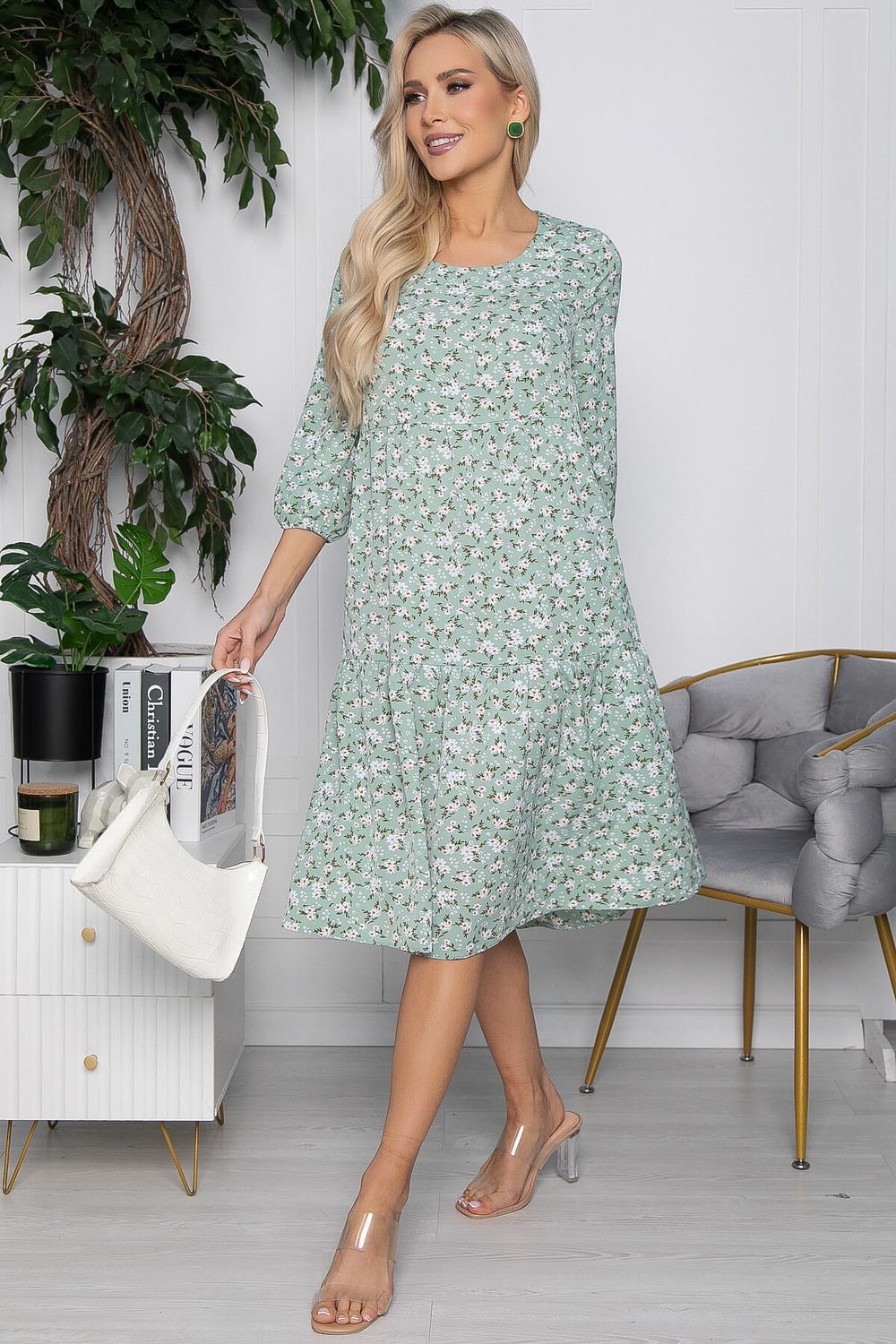 Платье Инара (зеленое) П10603 LT Collection