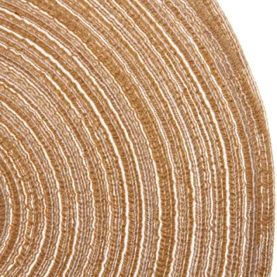 Салфетка на стол 38см плетеная «Круги» бежевый