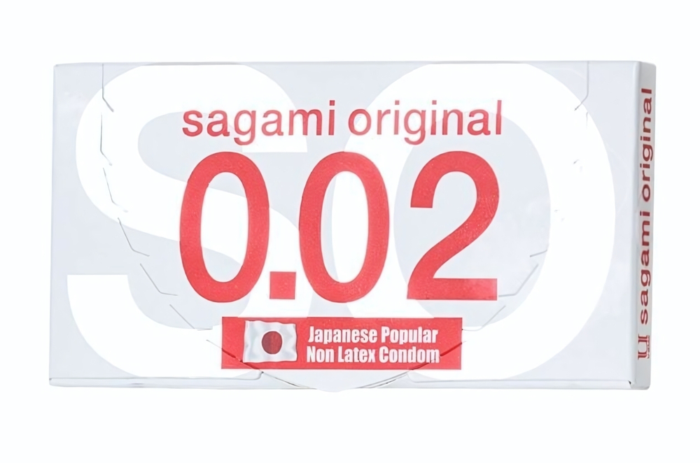 Ультратонкие презервативы Sagami Original 0.02 - 2 шт. (Цвет: прозрачный)