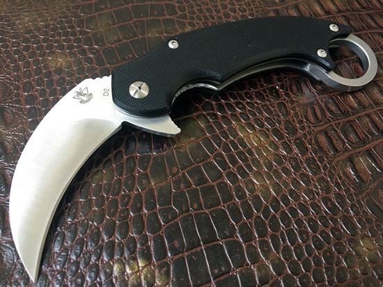 Складной нож керамбит Steelclaw КОНГО c клинком из стали D2, рукоять G10