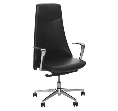 BEND/A Кресло руководителя ЧЕРНЫЙ/АЛЮМ