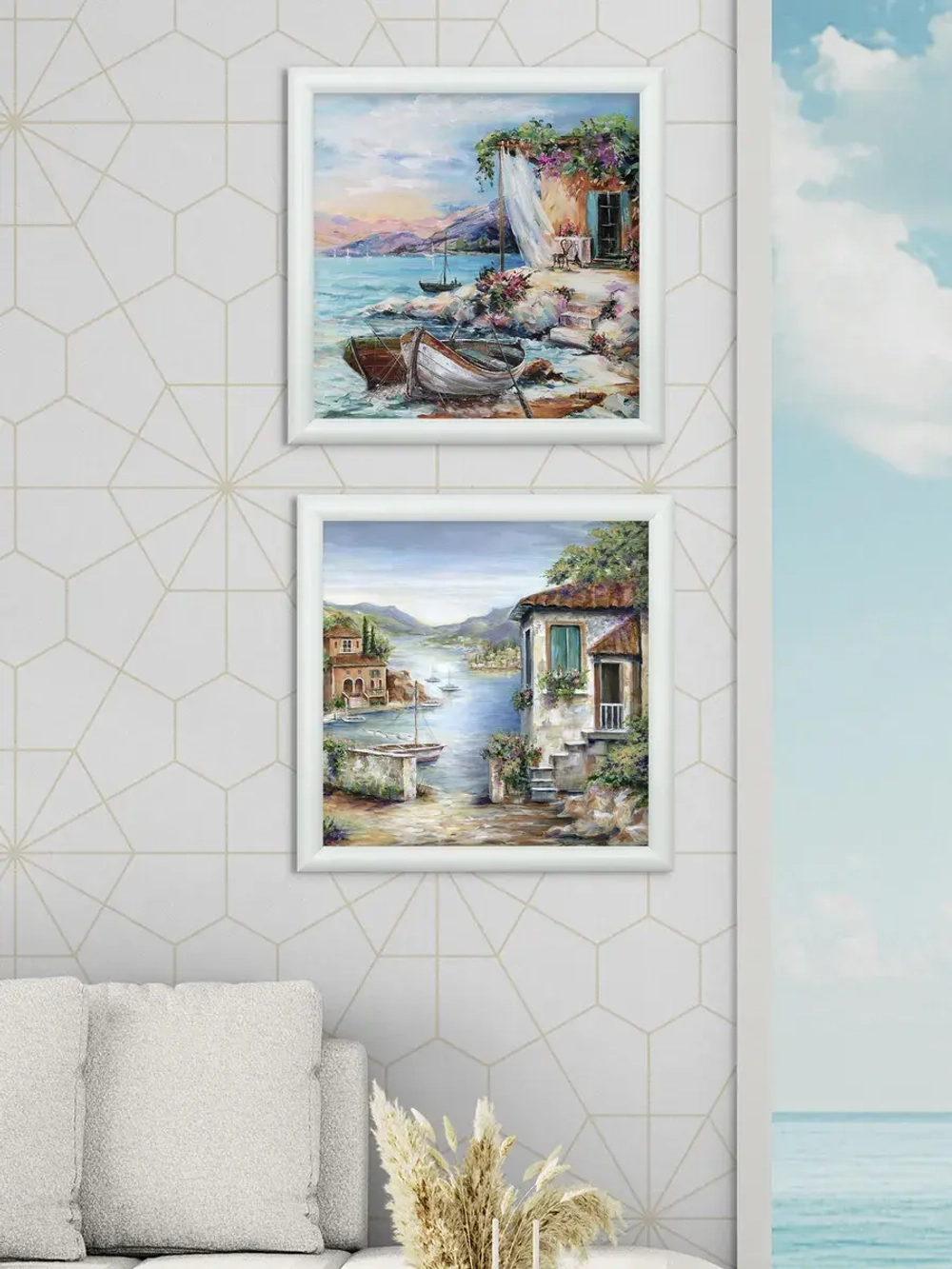 Картина на стену для интерьера на холсте 34*34 см