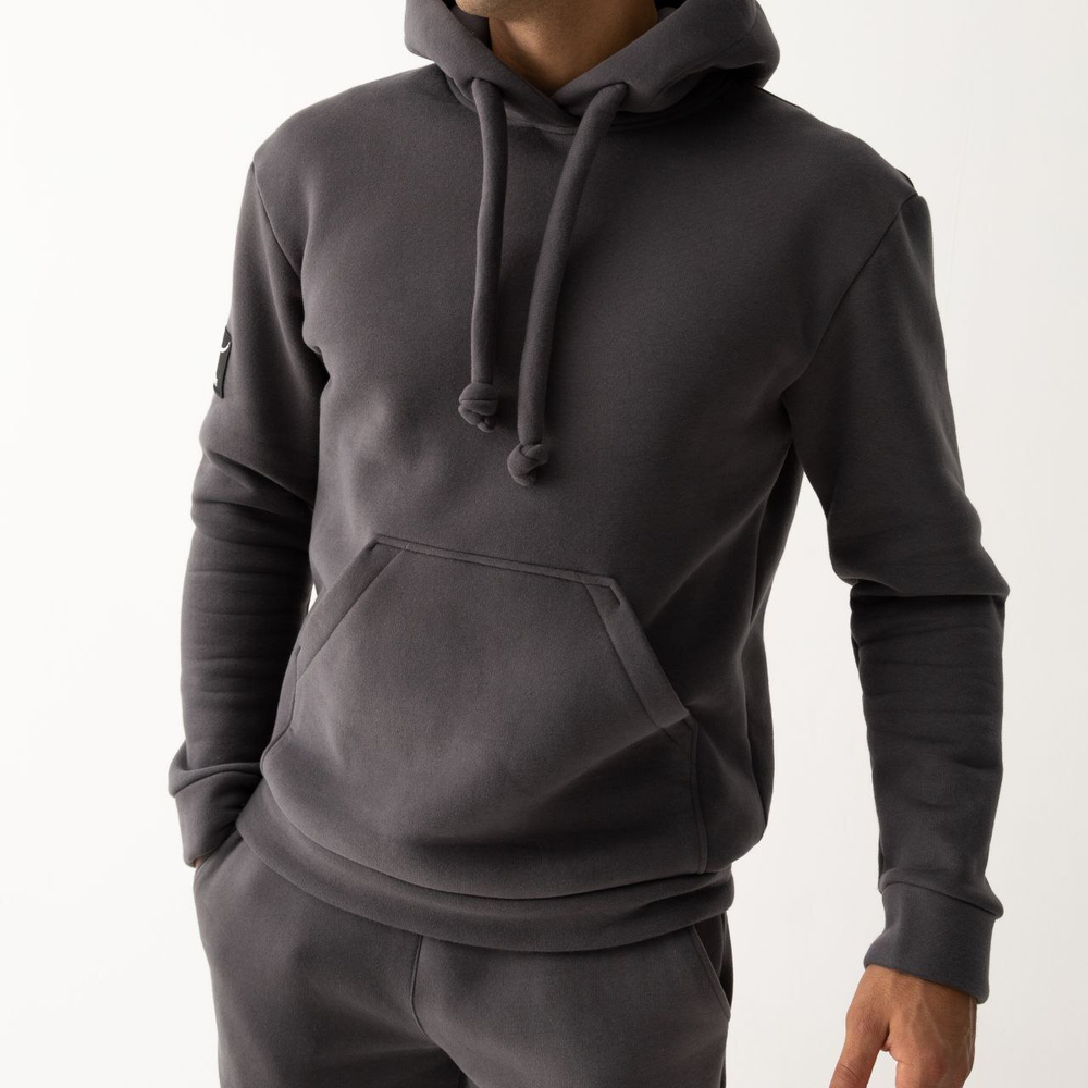 Худи теплое. Графит