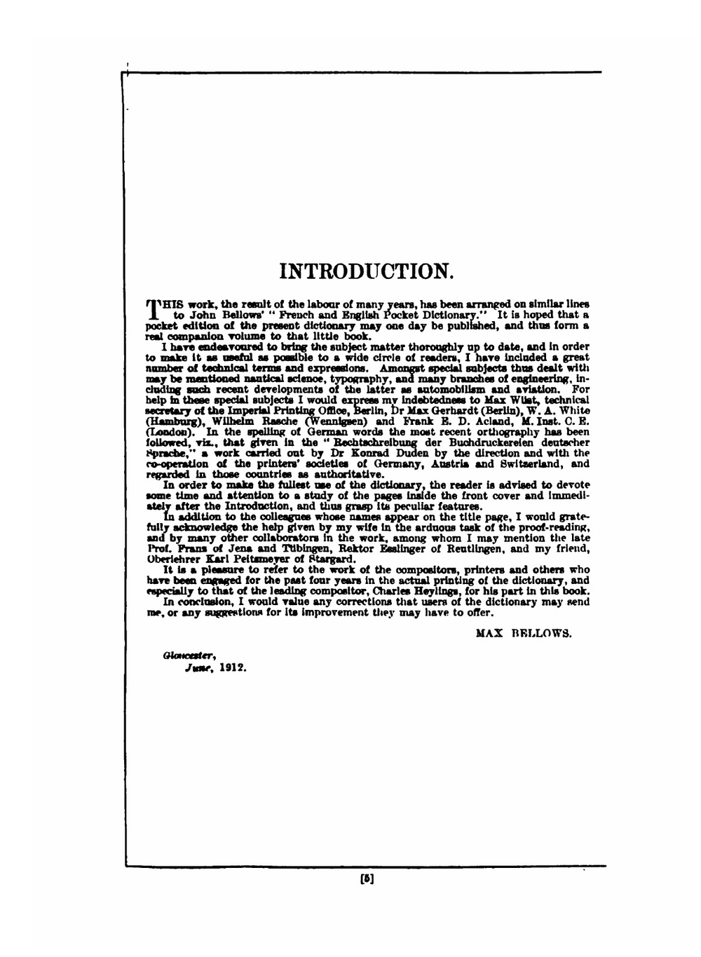 Dictionary of German & English, English & German | Max Bellows