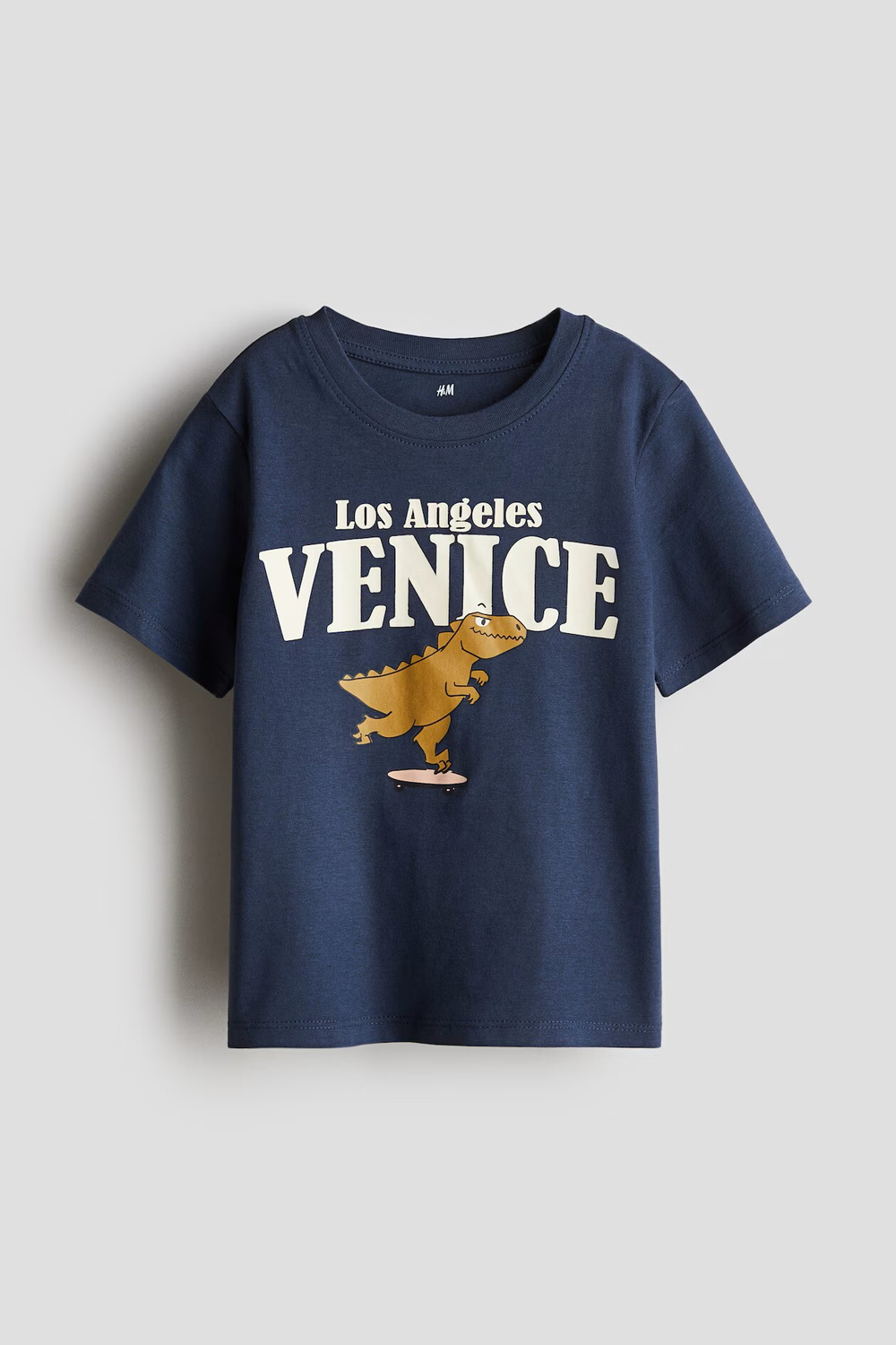 H&M Футболка с принтом, темно-синий