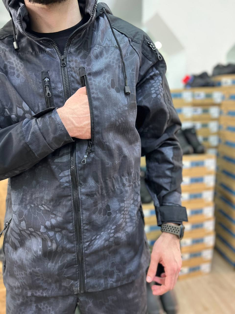 Тактический костюм Штурм / весна-лето / чёрный питон