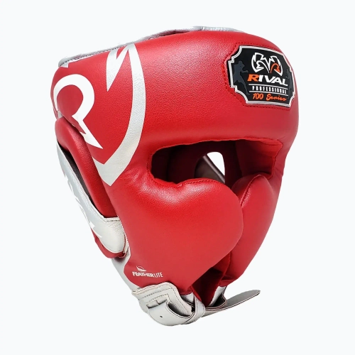 Боксёрский шлем Rival RHG100 Professional Headgear red/silver