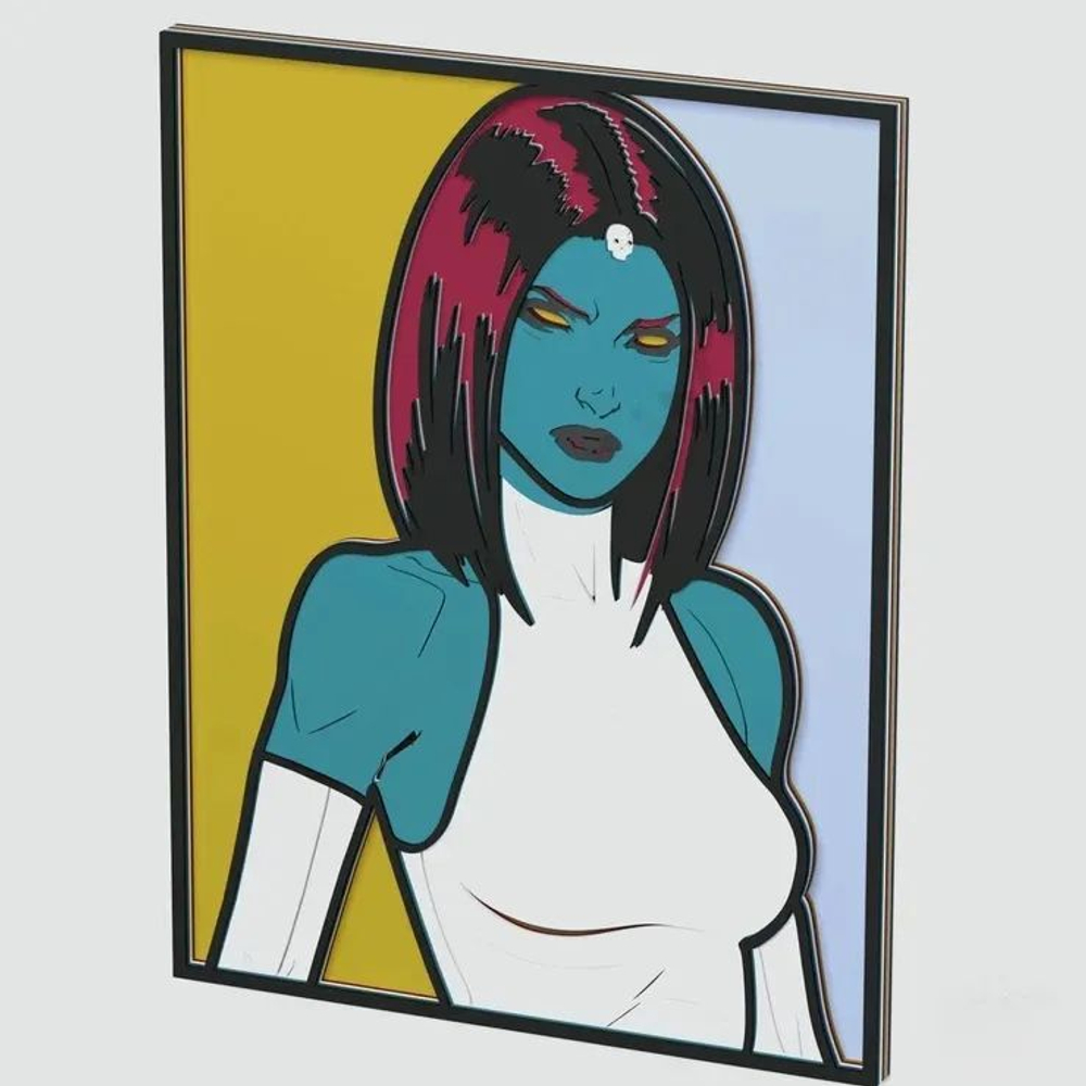 3D Картина по номерам из дерева Мистик, 23x30 см
