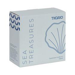 Набор из 2 салатников Cockle серого цвета из коллекции Sea treasures, 360 мл