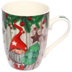 Кружка керамическая 350мл «Новогодня сказка», микс 4рисунка