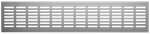 Решетка переточная алюминиевая с анодированным покрытием 480x100, Silver 4810DP Al Silver