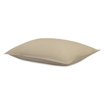 Комплект постельного белья из стираного перкаля бежево-серого цвета из коллекции essential, 150х200 см