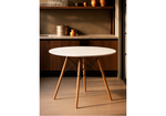 Стол деревянный Woodville Table 80 white, wood