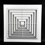 Пластиковая потолочная решётка диффузорного типа 600x600