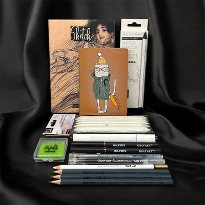 Художественный набор для рисования - "Цветной скетчинг"