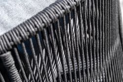 "Милан" лаунж-зона 4-местная плетеная из роупа (веревки), каркас алюминиевый темно-серый, роуп темно-серый