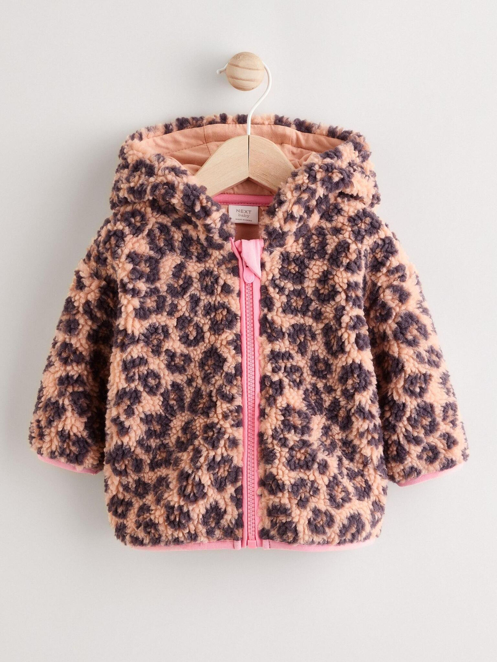 Куртка флисовая для малышей Next K91-434, Бежевый, Коричневый