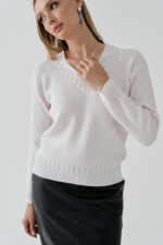 Белый джемпер Тамбовчанка