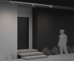 Трековый однофазный уличный светодиодный светильник Maytoni Elasity IP   O-TR01-3-S-16WW3K