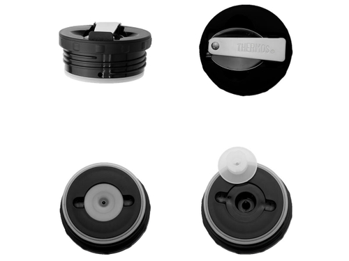 Термос для еды THERMOS KING SK-3000 MMB 0,47L, складная ложка, чёрный