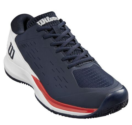 Мужские кроссовки теннисные Wilson Rush Pro Ace Clay - navy blazer/white/wilson red