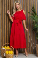 Платье Разбивая сердца (красное) П13347-7М LT Collection