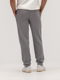 Брюки спортивные прямые теплые. Грей