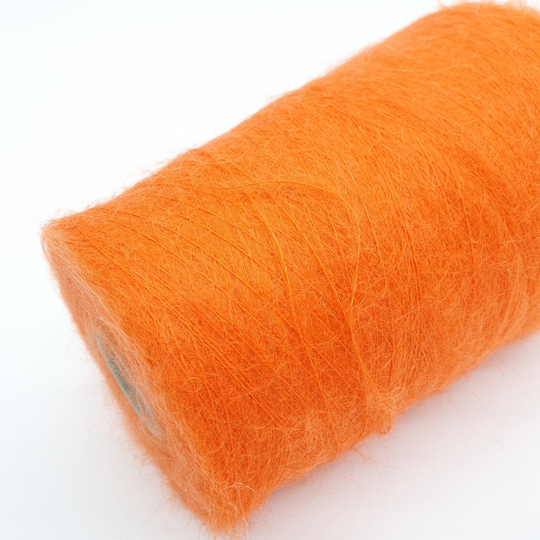 Пряжа Ilaria Aurora (67% супер кид мохер 28% па 5% меринос) 1000м/100 гр, оранжевый