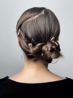 NO 1 HAIRPIN | SEASHELL PINK - 3X HAIRPINS/BOX / Шпильки No1 Hairpin Пудрово-розового цвета (набор из 3 шпилек)