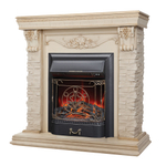 Каминокомплект Real Flame Patricia WT с очагом Majestic Lux Black (без пульта)