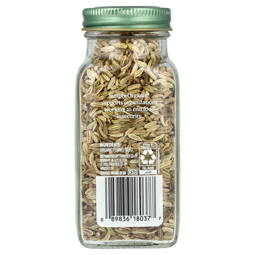 Simply Organic, Семена фенхеля, 1,90 унции (54 г)