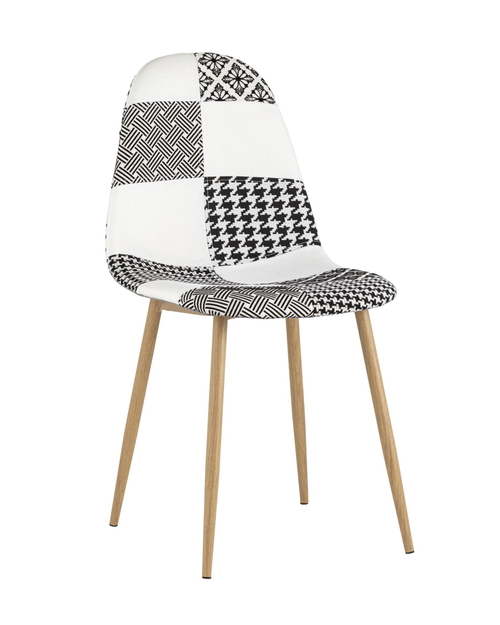 Стул Валенсия пэчворк черно-белый