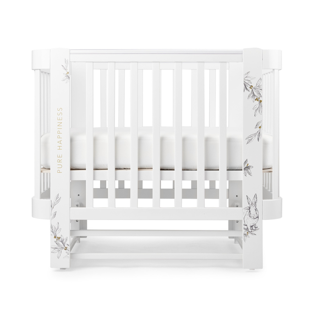 Кроватка-люлька Happy Baby Mommy Love by Akhmadullina, белый