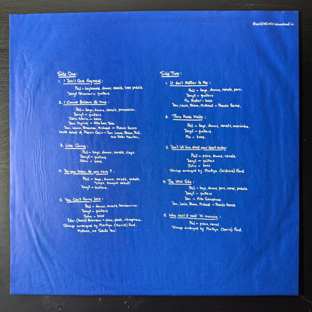 Phil Collins - Hello, I Must Be Going! (Германия 1982г.)