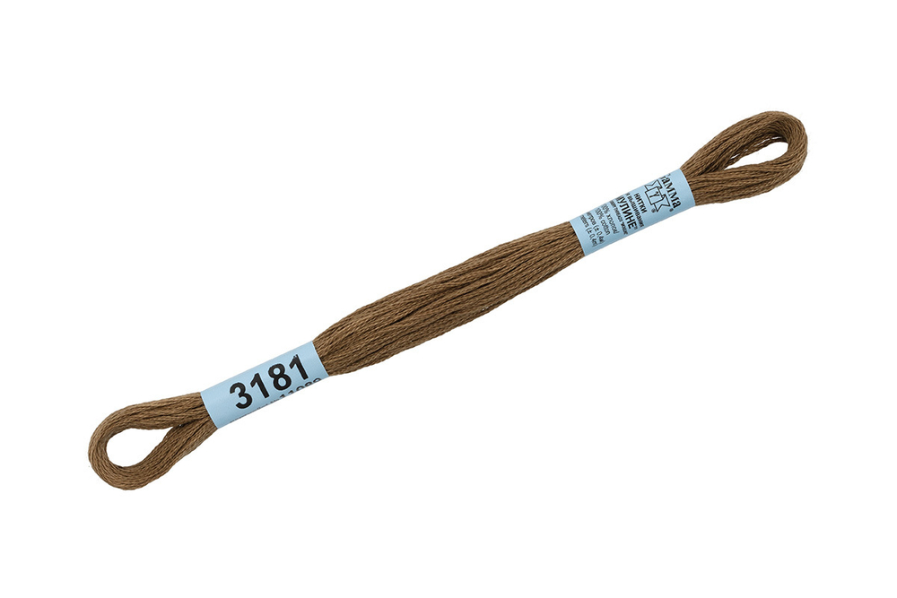Мулине "Gamma", 100% хлопок, 8 м, №3181