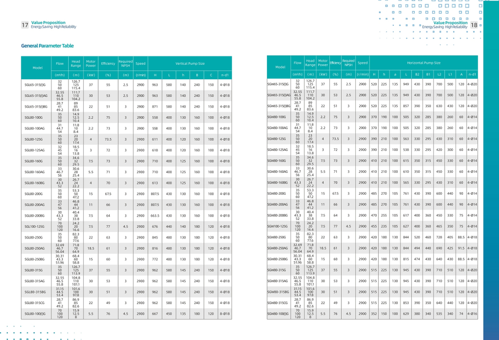 Циркуляционный насос с сухим ротором с фланцевым соединением серии SGW-G, Shimge (DN25)