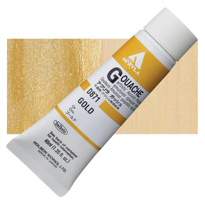 Holbein Acrylic Gouache 40 мл. 871 [C] Gold