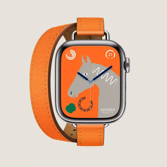 Apple Watch Hermès Series 9 41 mm  Apple Watch Hermès Double Tour  Attelage