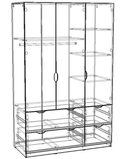 Шкаф ГРАНД-ЛАВОРО-22 левый