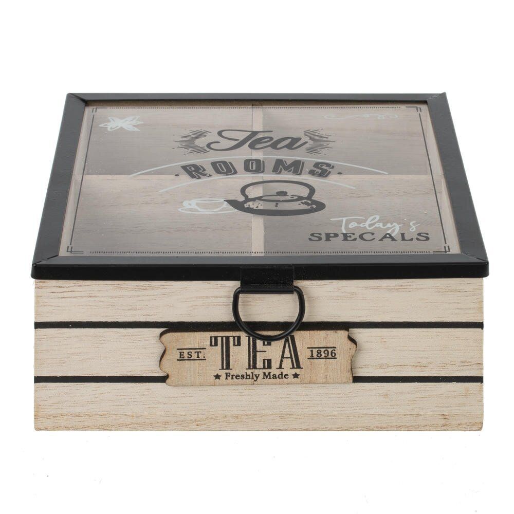 GAEM Шкатулка для чайных пакетиков, L17 W17 H7,5 см