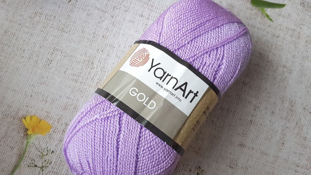 Пряжа YarnАrt &quot;Gold&quot; 9384 сиреневый