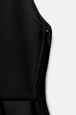 ZARA ТОП GODET, ЧЕРНЫЙ